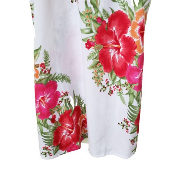 2 For $5 Sale Rima Beachworld White  Floral Top Adjustable  Straps  Large - Picture 4 of 10